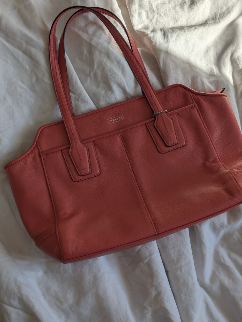 Coach Rare Vintage 90s Taylor Bette Pebbled Leather Mini Tote Bag